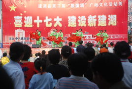 喜迎十七大，建設新建湖——縣文化館廣場文化活動助力文化藝術交流